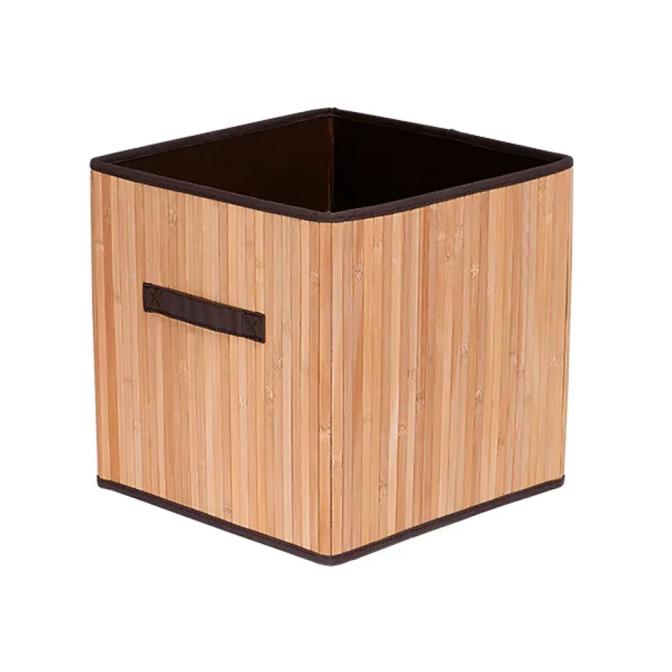 Panier de rangement cube Hanoi bambou