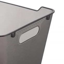 Panier de rangement design transparent 20 l - Gris
