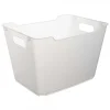 Panier de rangement design transparent 20 l - Naturel