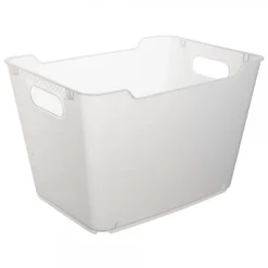 Panier de rangement design transparent 20 l - Naturel