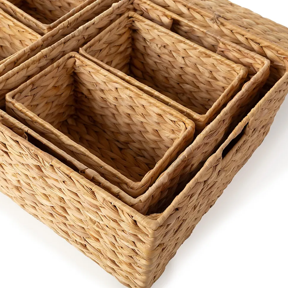 Panier de rangement en jacinthe d'eau taille S Compactor