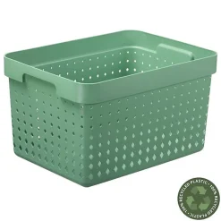 Panier de rangement en Plastique Recyclé L - Vert