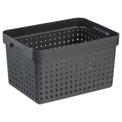 Panier de rangement en Plastique Recyclé L - Noir