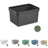 Panier de rangement en Plastique Recyclé L - Gris