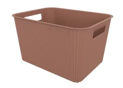 Panier de rangement en plastique mocha Vibes 14L