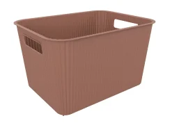 Panier de rangement en plastique mocha Vibes 14L