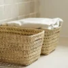Panier de rangement rectangle Palm (37x24x17 cm - Naturel)