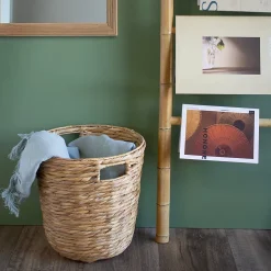 Panier de rangement rond jacinthe d'eau Box & Beyond