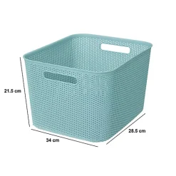Panier en crochet Crochy 19L bleu - Artic- 5five