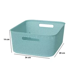 Panier en crochet Crochy 11L bleu - Artic- 5five