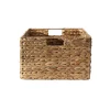 Panier en jacinthe d'eau armature métal - hauteur 13 cm