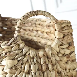 Panier en Jacinthe d'eau avec poignées - L46xP27xH27