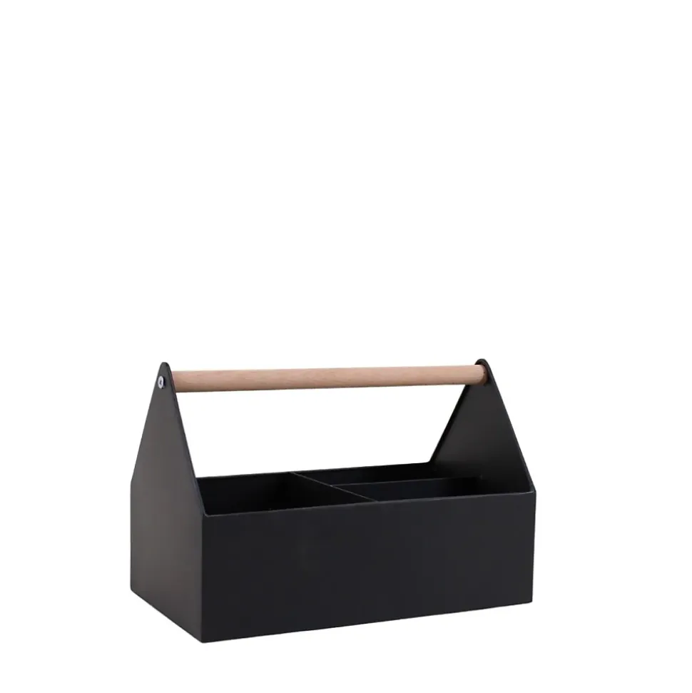 Panier en métal noir 25x14cm, Tommy
