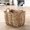 Panier haut en jacinthe d'eau petit modèle - L40xH30 cm