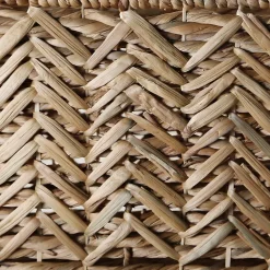 Panier haut en jacinthe d'eau petit modèle - L40xH30 cm