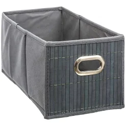 Panier latte bambou 15x31cm Gris Mix N' Modul - 5Five