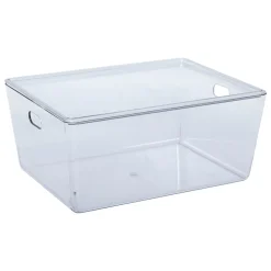 Panier rangement transparent avec couvercle Five Simply Smart Cleary 11L