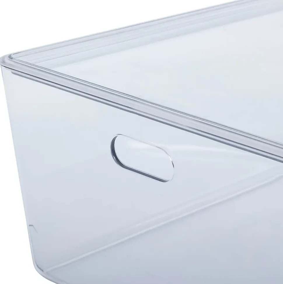 Panier rangement transparent avec couvercle Five Simply Smart Cleary 11L