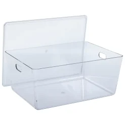 Panier rangement transparent avec couvercle Five Simply Smart Cleary 11L