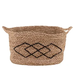 Panier rectangulaire en fibres naturelles 38x26cm