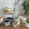 Panier rectangulaire en jonc de mer Sierra camel