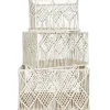 Panier rectangulaire gigogne Boho (Lot de 3)