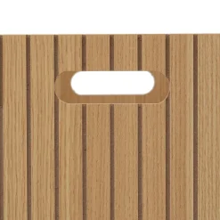 Panier Tasso 31x31cm bois - Beige- 5five