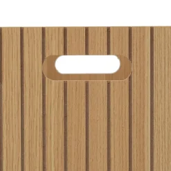 Panier Tasso 31x31cm bois - Beige- 5five
