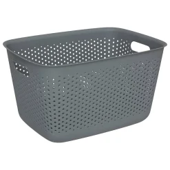 Panier Tila 17L gris en plastique - Gris- 5five