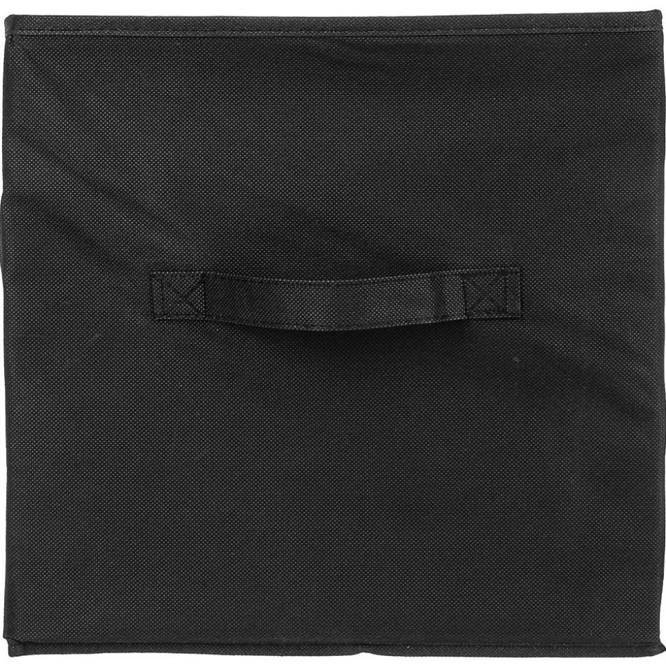 Panier tissu lanière 31x31 cm Noir Mix N' Modul - 5Five