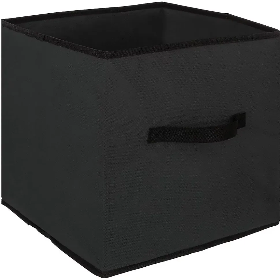 Panier tissu lanière 31x31 cm Noir Mix N' Modul - 5Five
