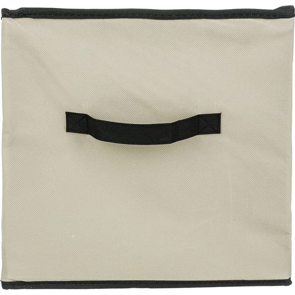Panier tissu lanière 31x31 cm Beige Mix N' Modul - 5Five