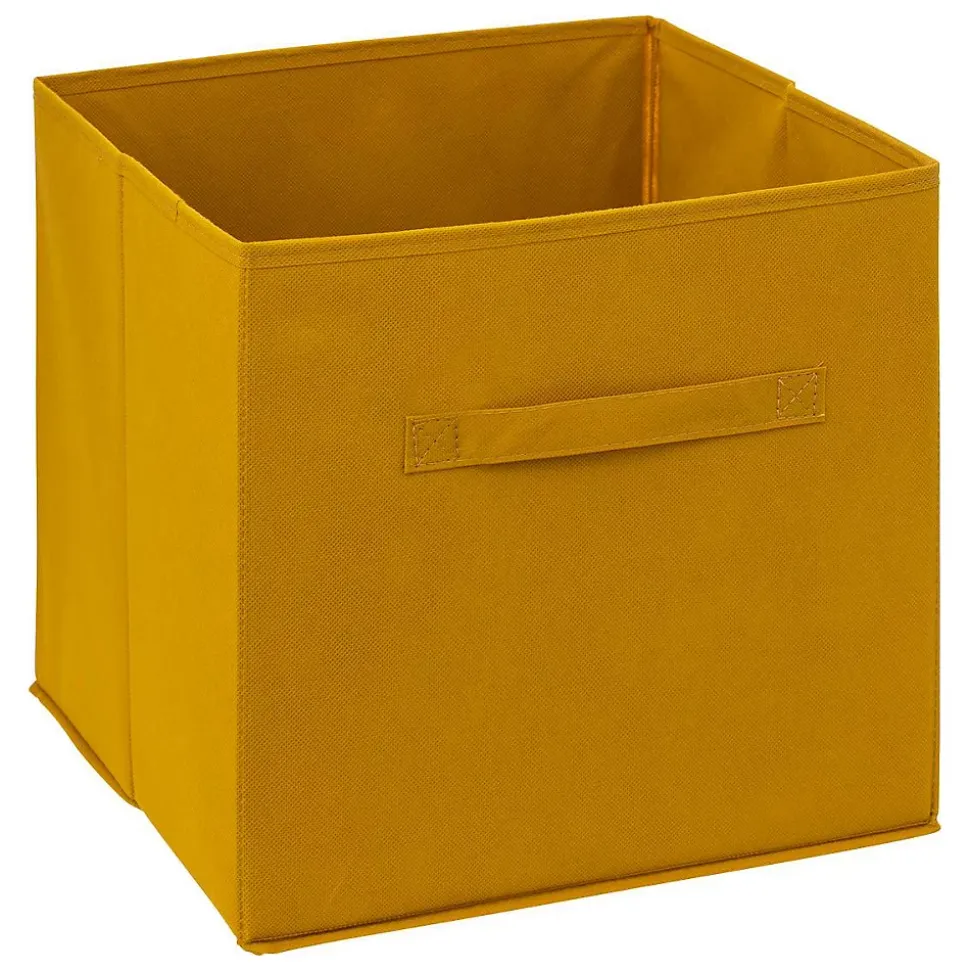 Panier tissu 31x31 cm Jaune moutarde Mix N' Modul - 5Five