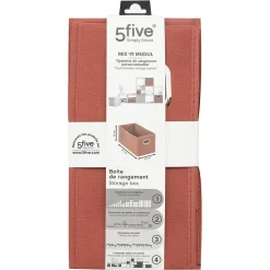 Panier tissu 15x31 cm Terre de sienne Mix N' Modul - 5Five