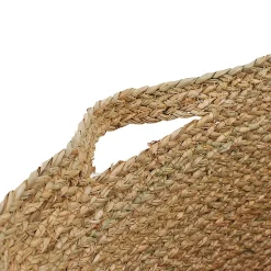 Panier trapèze en fibres naturelles Ornami avec poignées