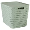 Panier Tressy en plastique sauge 28L - Vert olive- 5five