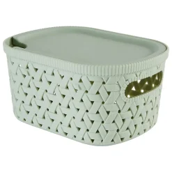 Panier Tressy en plastique sauge 2,3L - Vert olive- 5five
