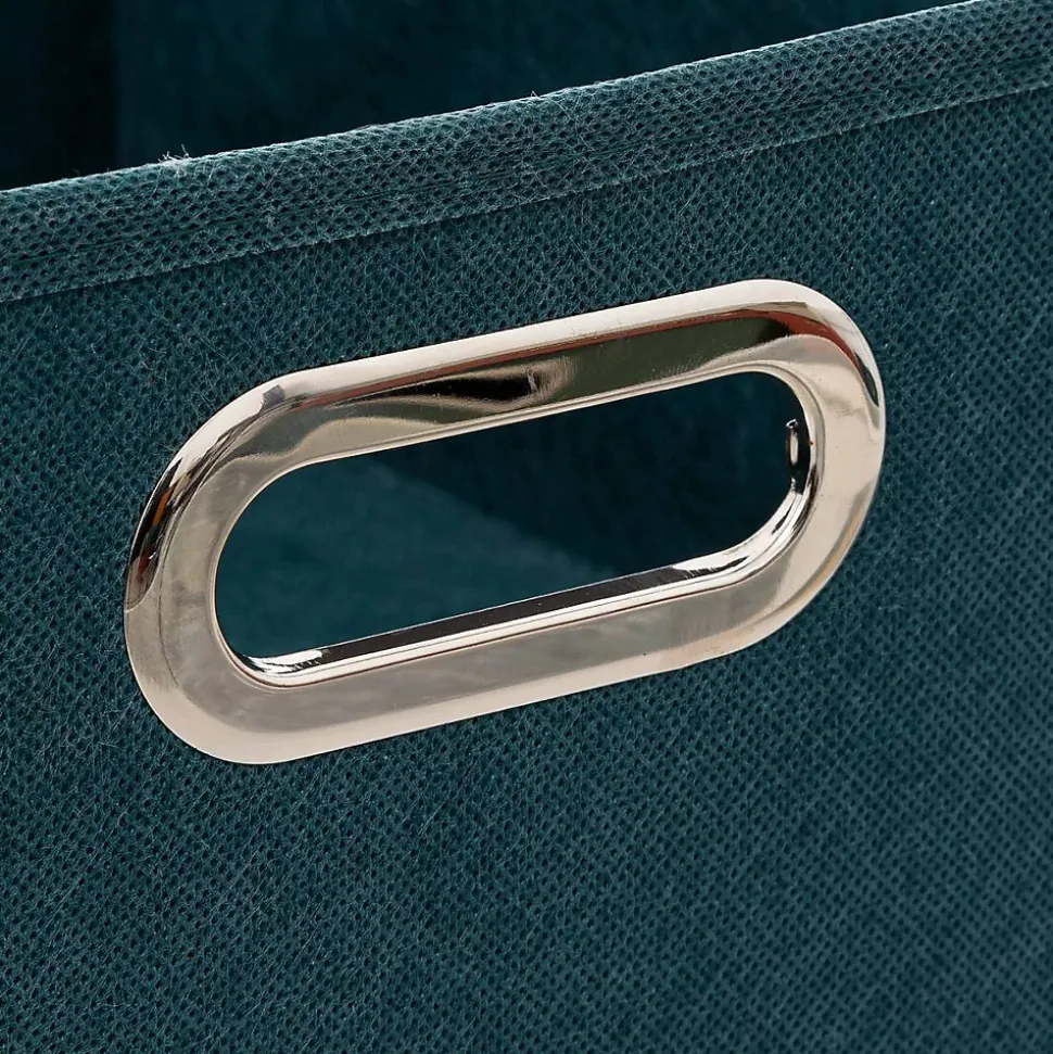 Panier velours 31x15 cm Bleu pétrole Mix N' Modul - 5Five