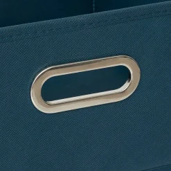 Panier velours 31x15 cm Bleu pétrole Mix N' Modul - 5Five