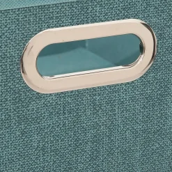 Panier velours 31x15 cm Bleu pétrole chiné Mix N' Modul - 5Five