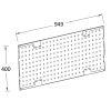 Panneau perforé d’accrochage à visser noir mat GoodHome Rand L. 94 cm
