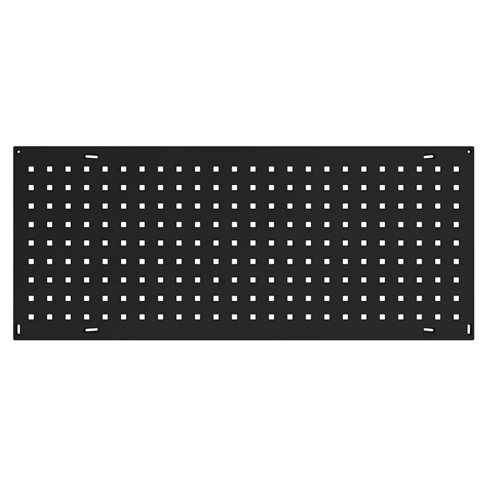 Panneau perforé d’accrochage à visser noir mat GoodHome Rand L. 94 cm