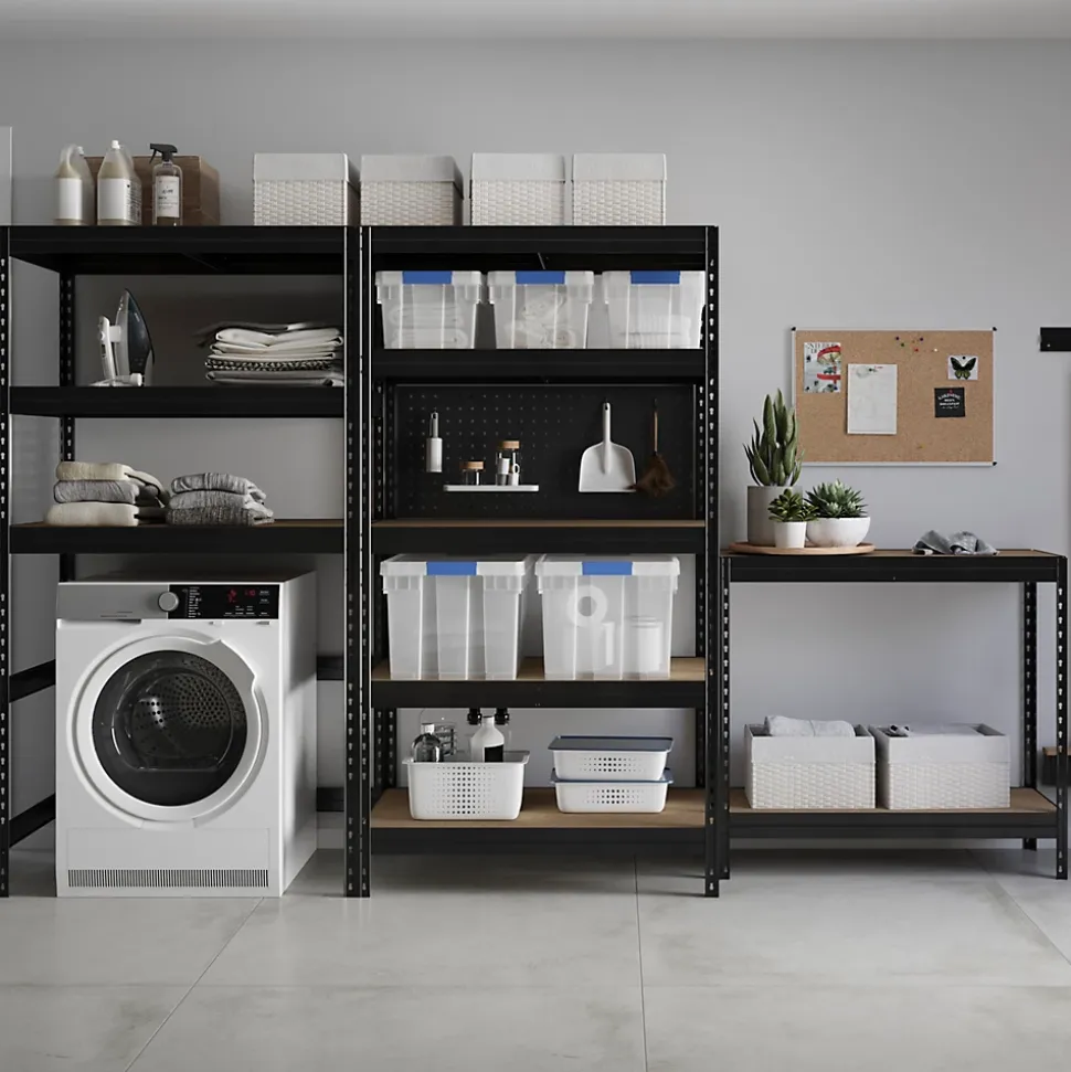 Panneau perforé d’accrochage à visser noir mat GoodHome Rand L. 94 cm