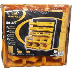 Panneau Porte Outils Mural - 15 Bacs à Becs Amovibles - Rangement et Stockage Outils et Quincaillerie - Art Plast