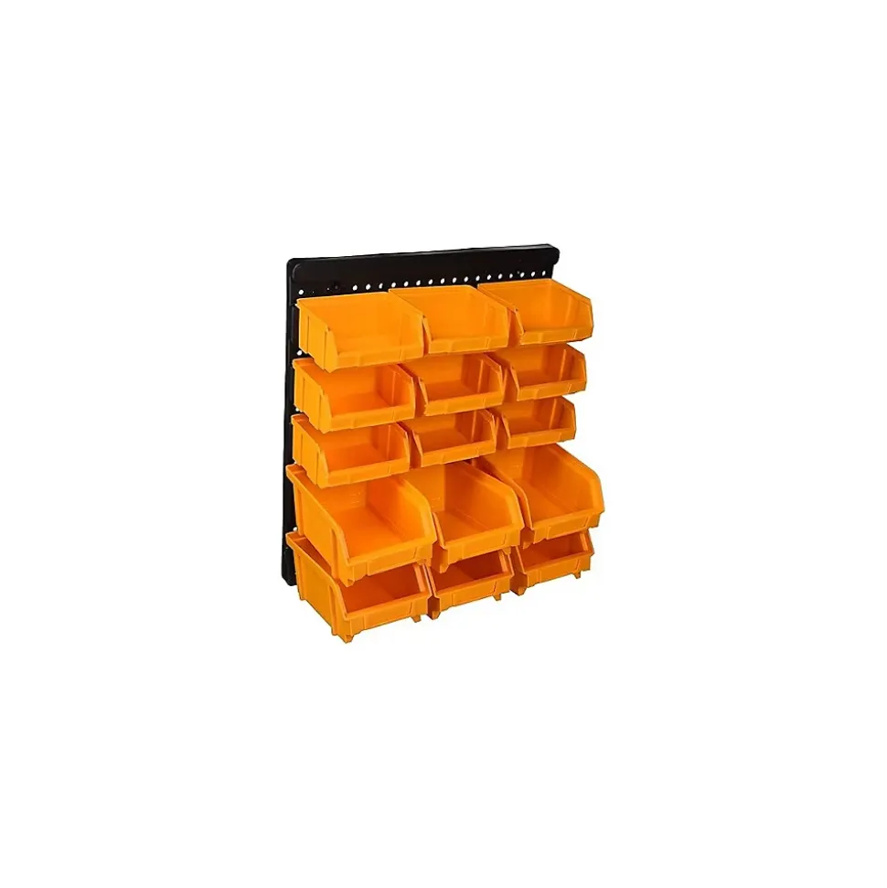 Panneau Porte Outils Mural - 15 Bacs à Becs Amovibles - Rangement et Stockage Outils et Quincaillerie - Art Plast
