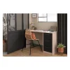 PARISOT Bureau droit 3 tiroirs - Décor chene Brooklyn - L 121,4 x P 55 x H 74.5 cm - ESSENTIELLE