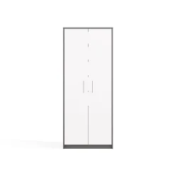 PARLA - Armoire moderne 6 étagères - 180x74x35cm - Meuble de rangement - Armoire bureau