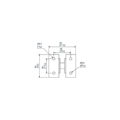 Patte de réglage à visser pour supports 6256L et 6256ML - MANTION - 6261