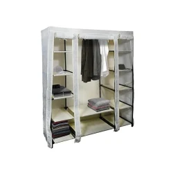 Penderie avec étagères PP aéré Gris Beige MSV