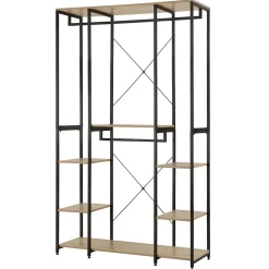 Penderie Bois + Acier Dressing Chambre 201 cm